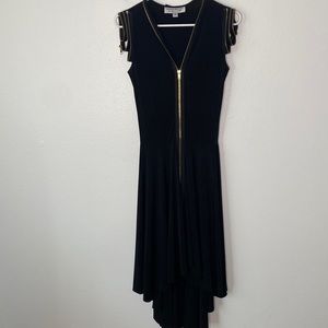 Sohung Design black zipper details dress size XS made in USA